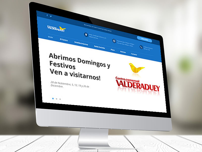 Web Centro comercial Valderaduey web